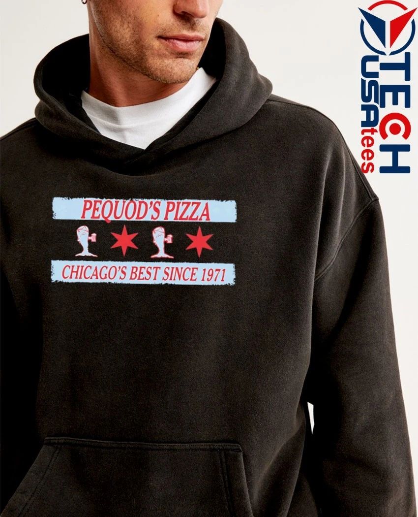 Pequod’s Pizza Chicago’s Best since 1971 flag shirt