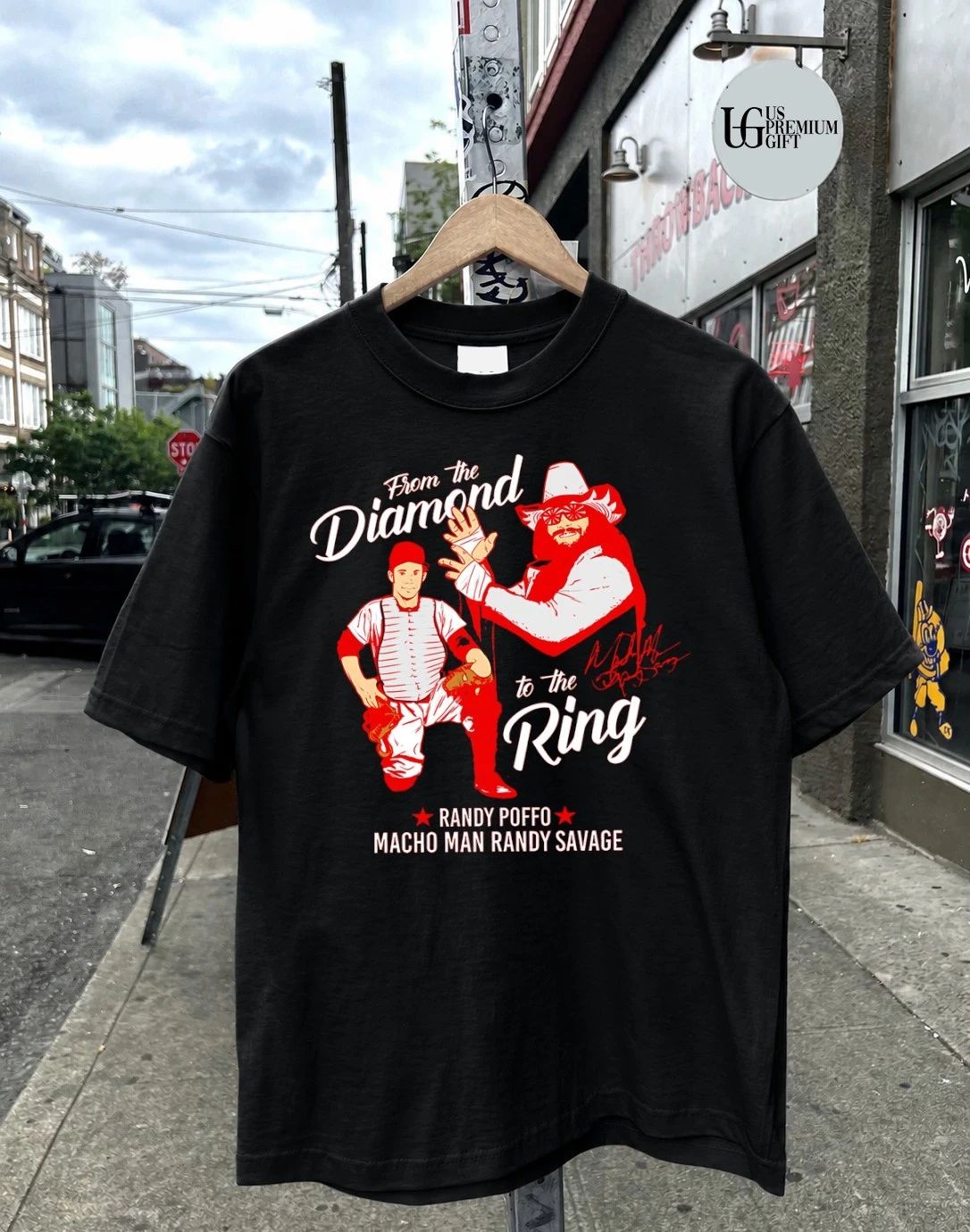 From The Diamond To The Ring Randy Poffo Macho Man Randy Savage signature shirt