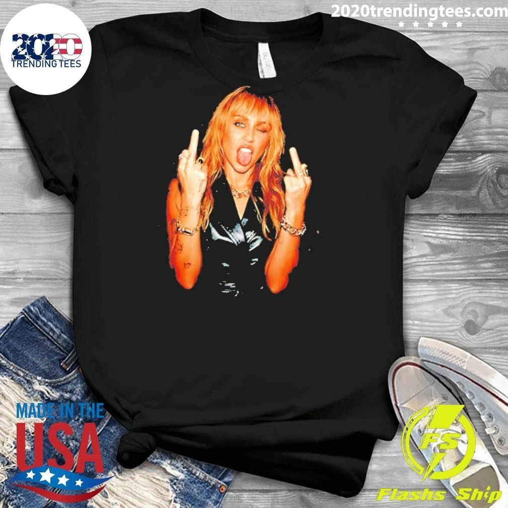 Miley N1 Middle Finger 2026 Graphic Shirt