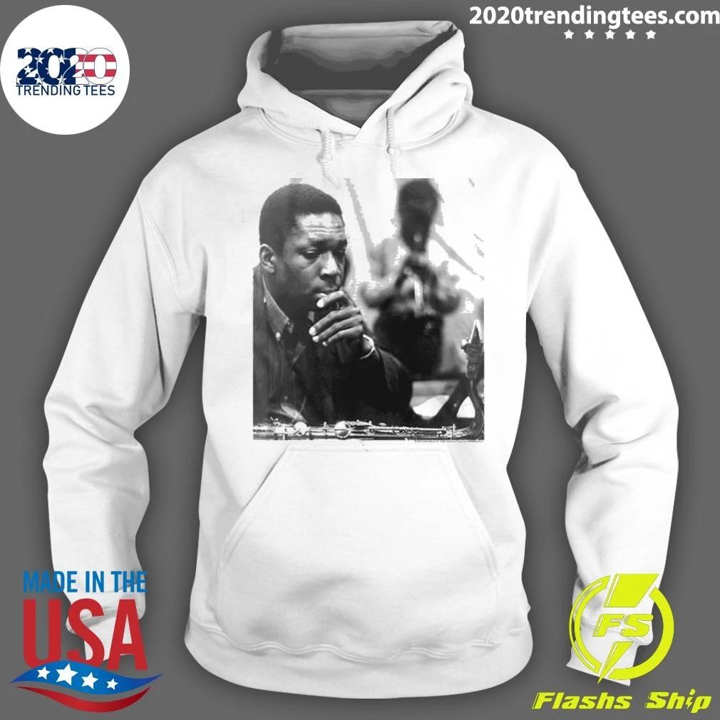 John Coltrane Contemplative White Shirt