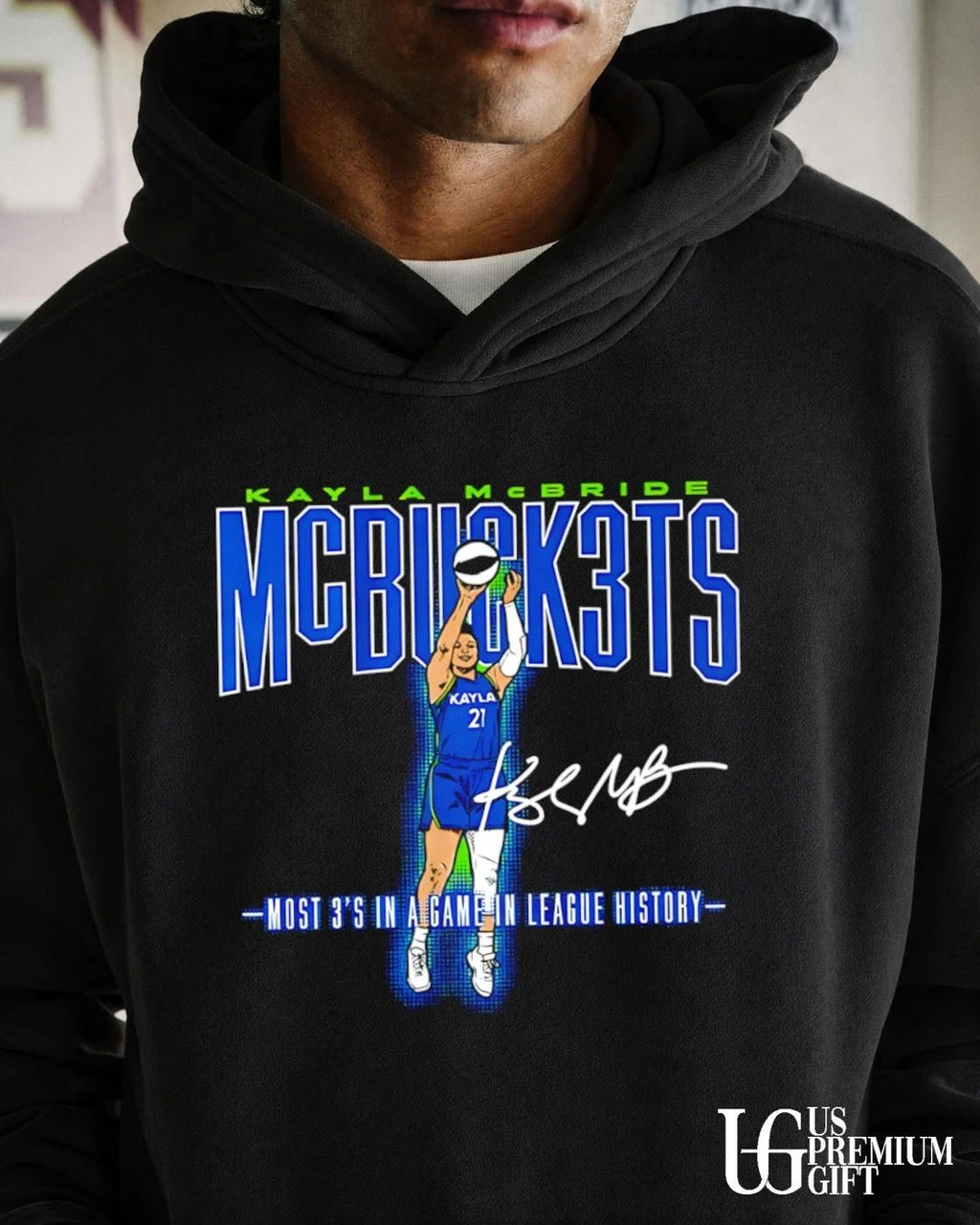 Kayla McBride 10 MCBUCK3TS Minnesota Lynx WNBA Most 3’s in a game in League History 2026 signature shirt