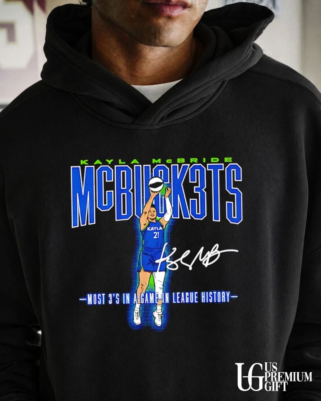 Kayla McBride 10 MCBUCK3TS Minnesota Lynx WNBA Most 3’s in a game in League History 2026 signature shirt