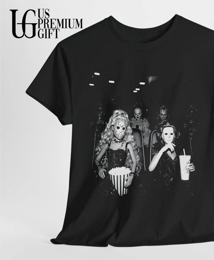 Babies Jason Voorhees and Michael Myers a dolled up Halloween shirt