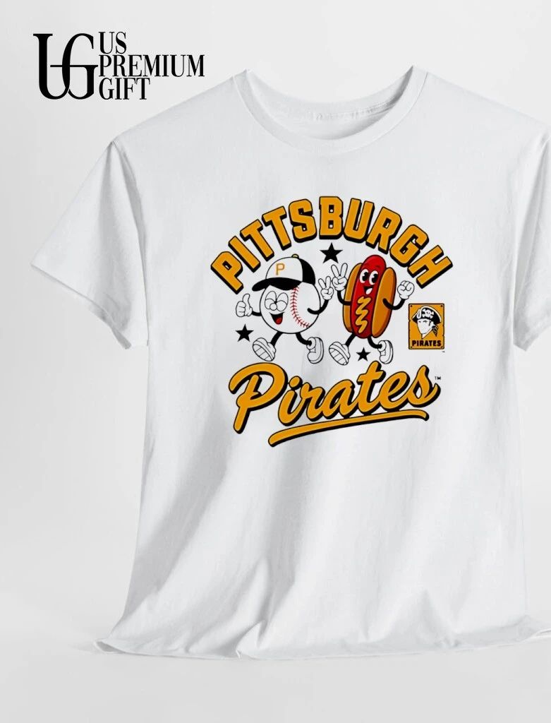 Pittsburgh Pirates Baseball and Hot Dog mascot shirt
