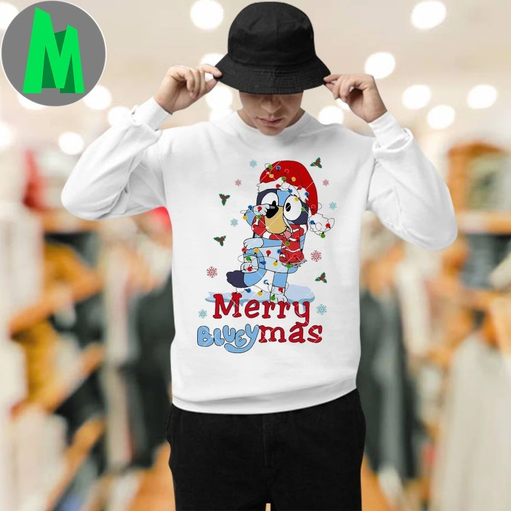 Merry Blueymas Santa Bluey Shirt
