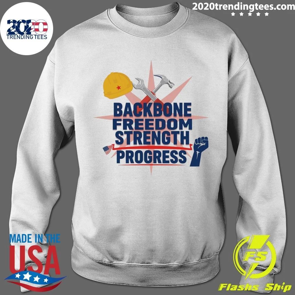 Labor Day Backbone Freedom Strength Progress Shirt