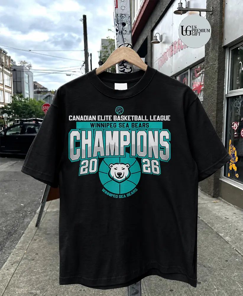 Canadian Elite Basketball League Winnipeg Sea Bears Champions 2026 T-shirt