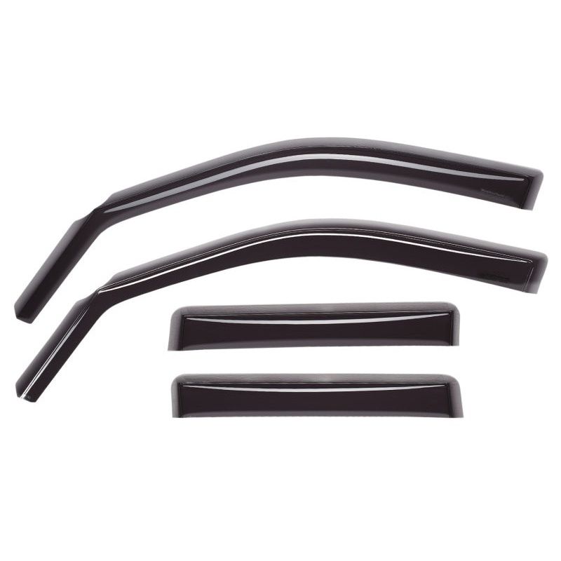WeatherTech 22-24 Nissan Frontier CC Front & Rear Side Window Deflectors – Dark Tint