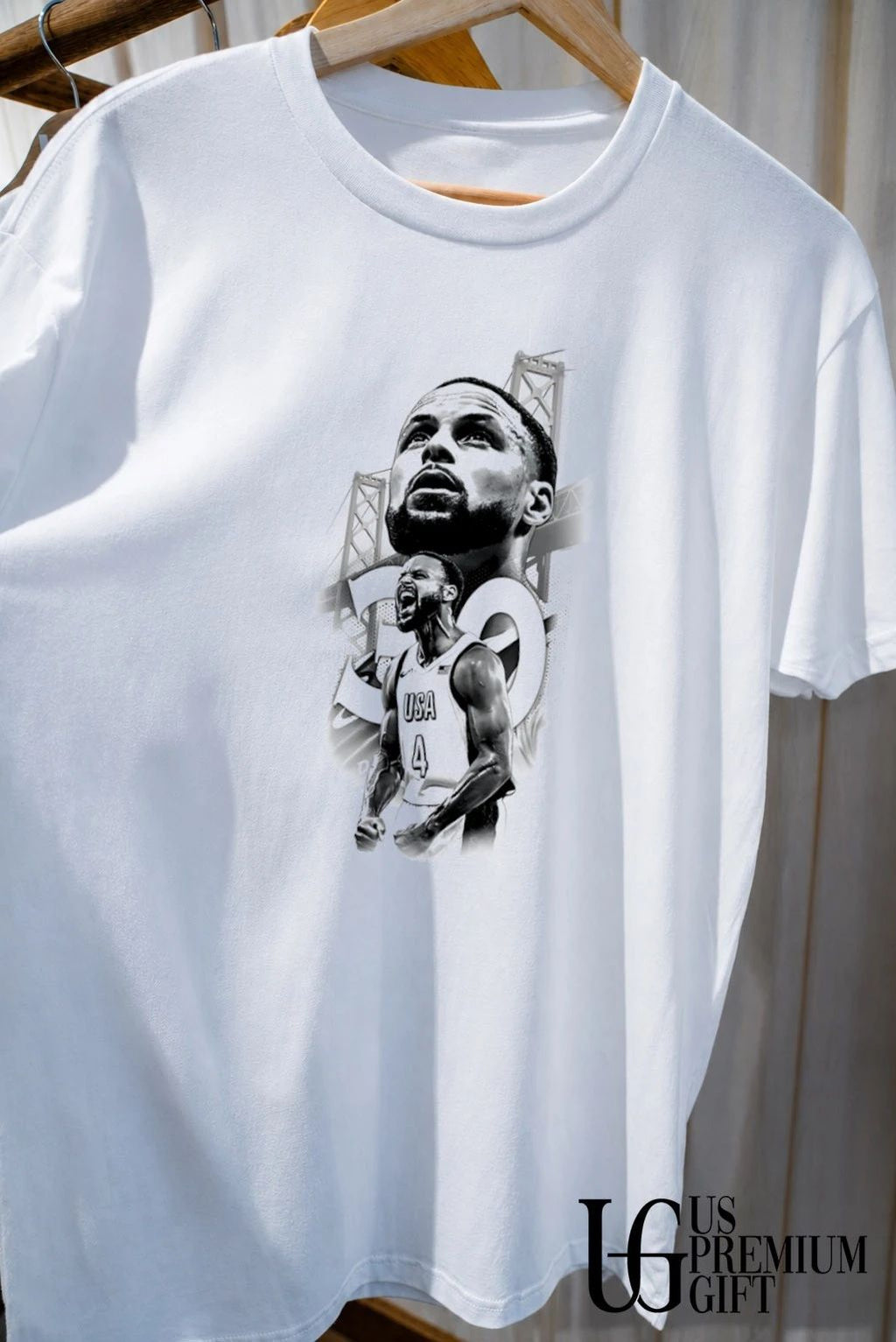 Stephen Curry Team USA basketball portrait shirt