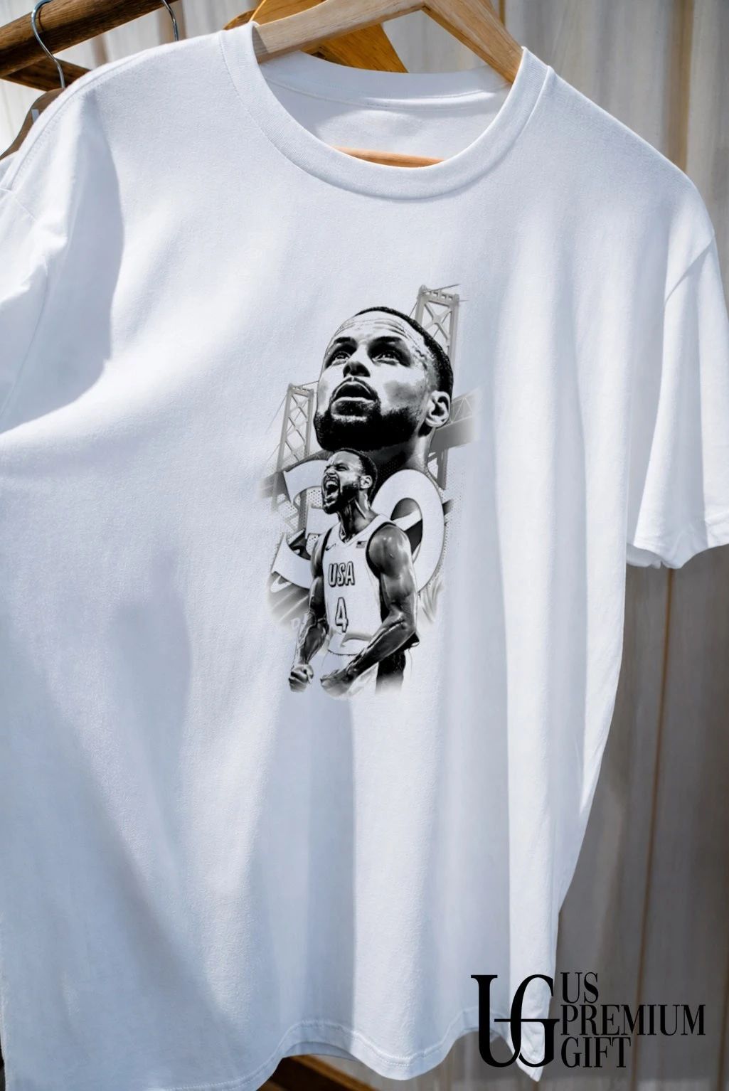 Stephen Curry Team USA basketball portrait shirt
