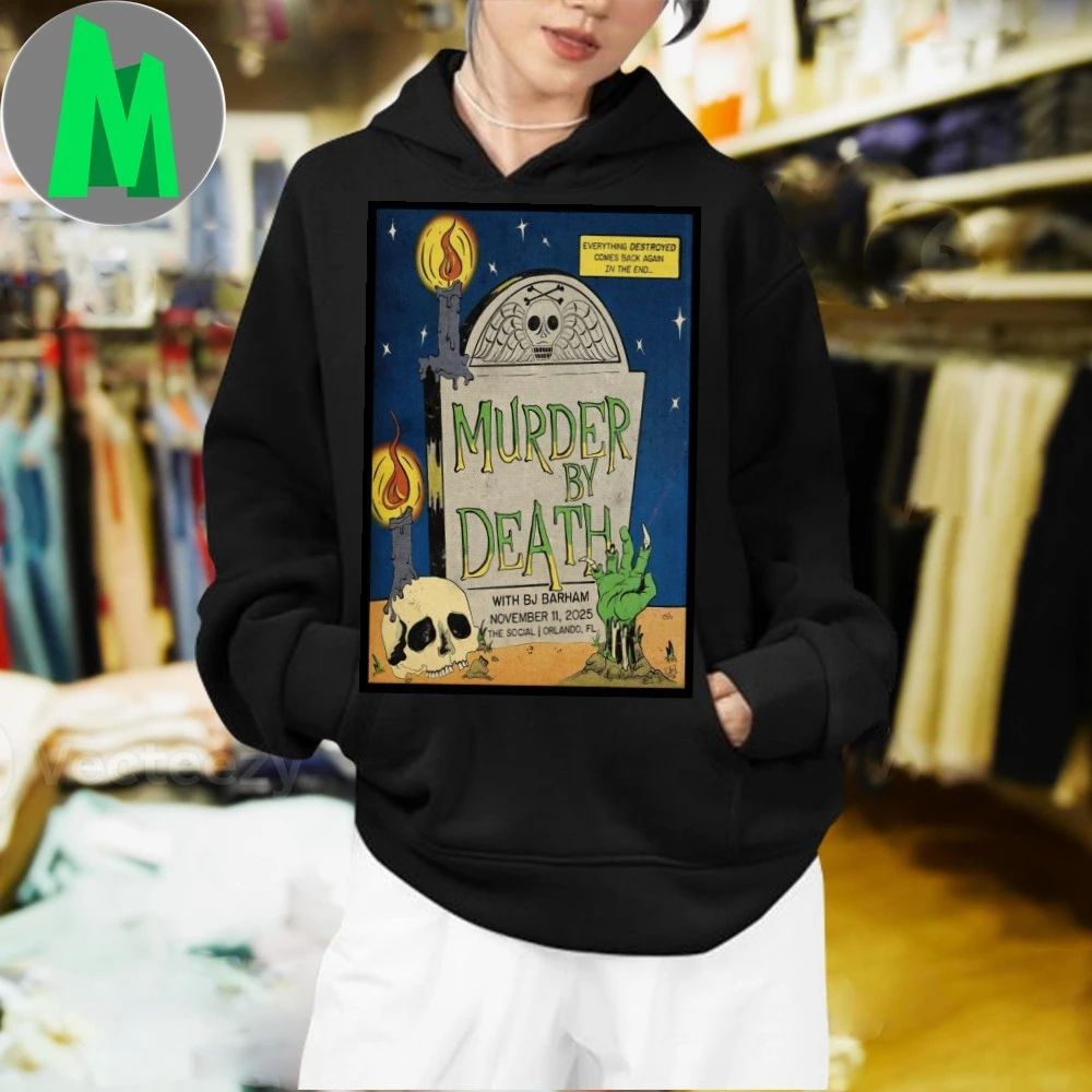 Murder By Death Nov 11 2025 With BJ Barham Orlando Poster Shirt