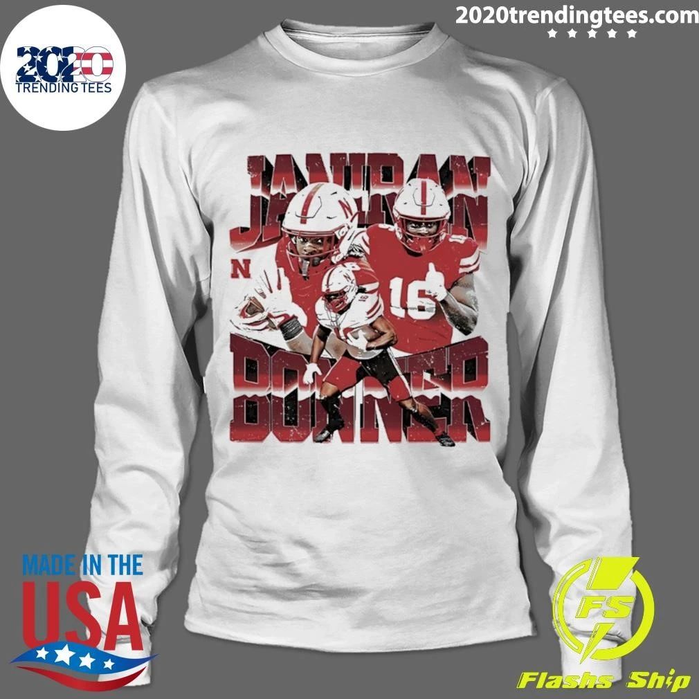 Janiran Bonner Nebraska Cornhuskers NCAA Football Graphic Shirt