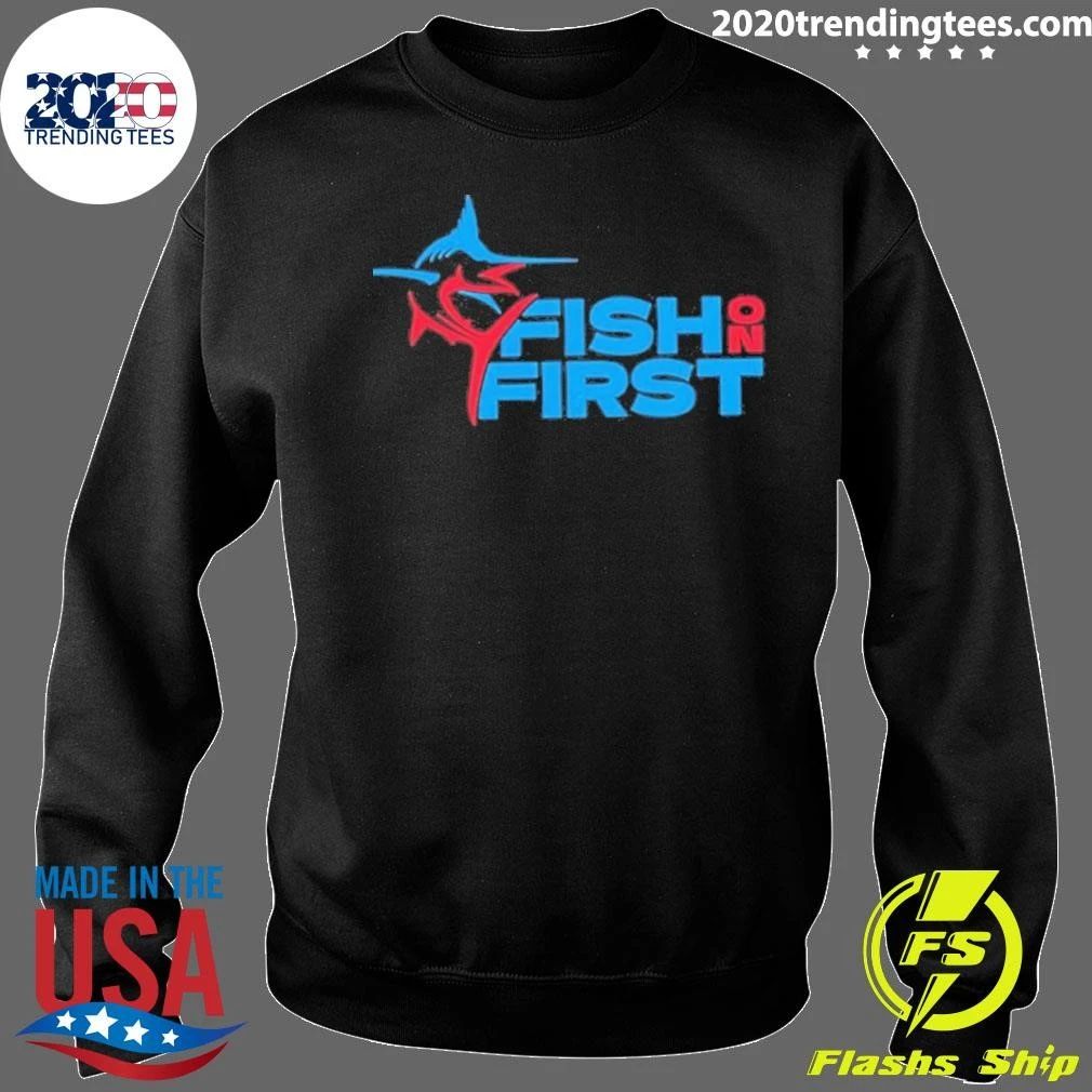 Miami Marlins Fish On First Logo Shirt