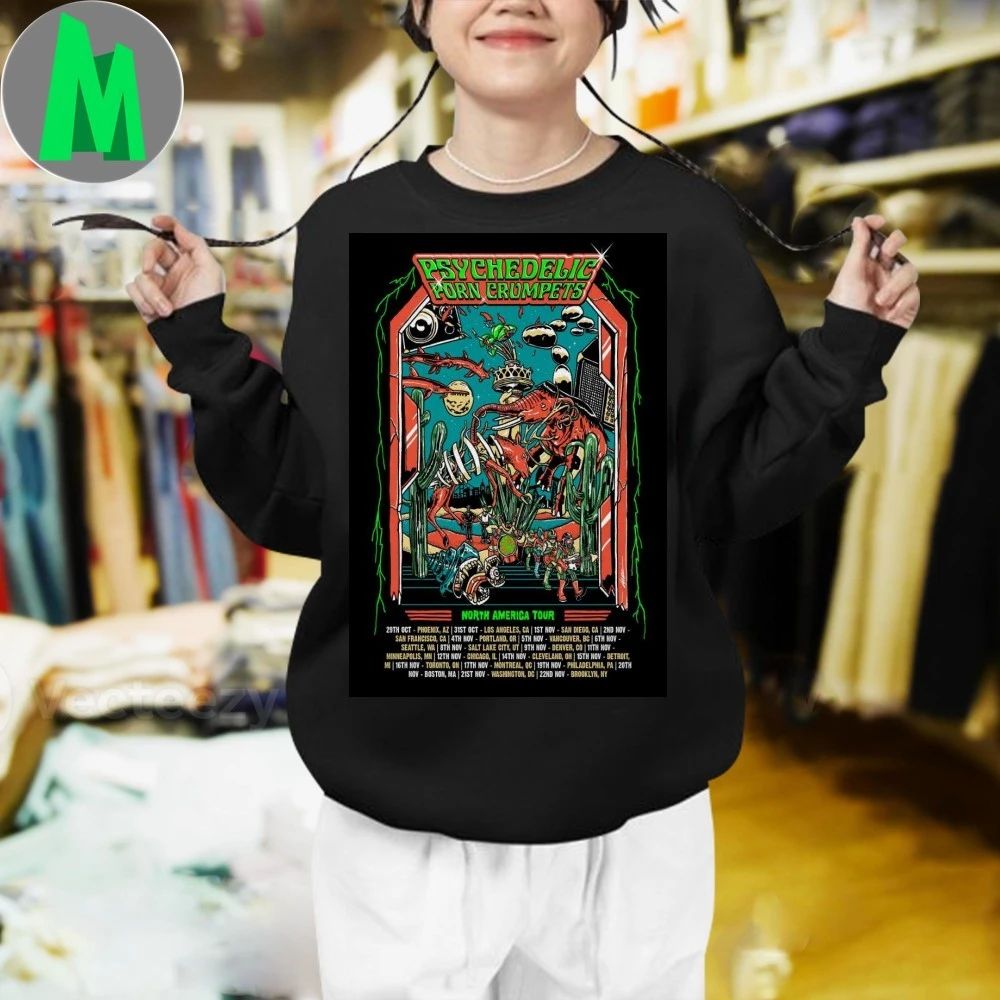Psychedelic Porn Crumpets North America Tour 2025 Poster Shirt