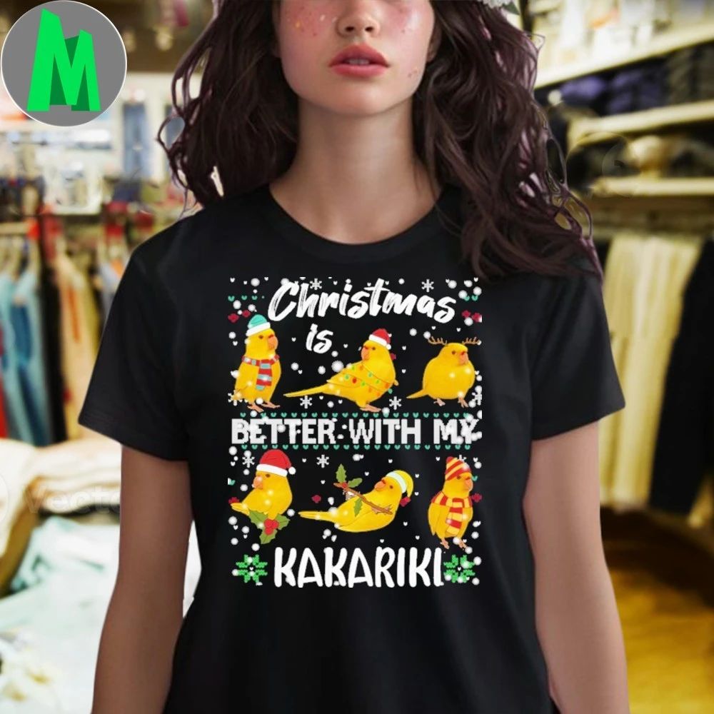 Christmas is better with Kakariki Parrot Shirt