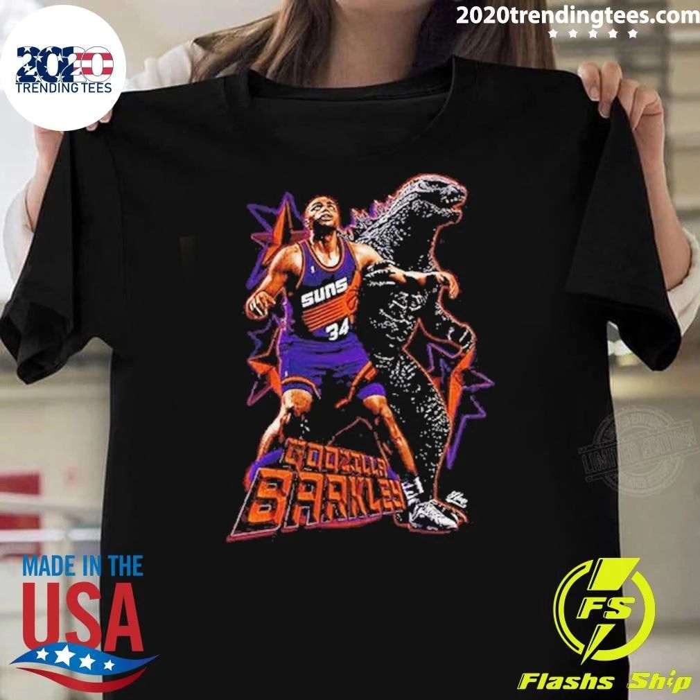 Phoenix Suns Basketball Charles Barkley Vs Godzilla Shirt