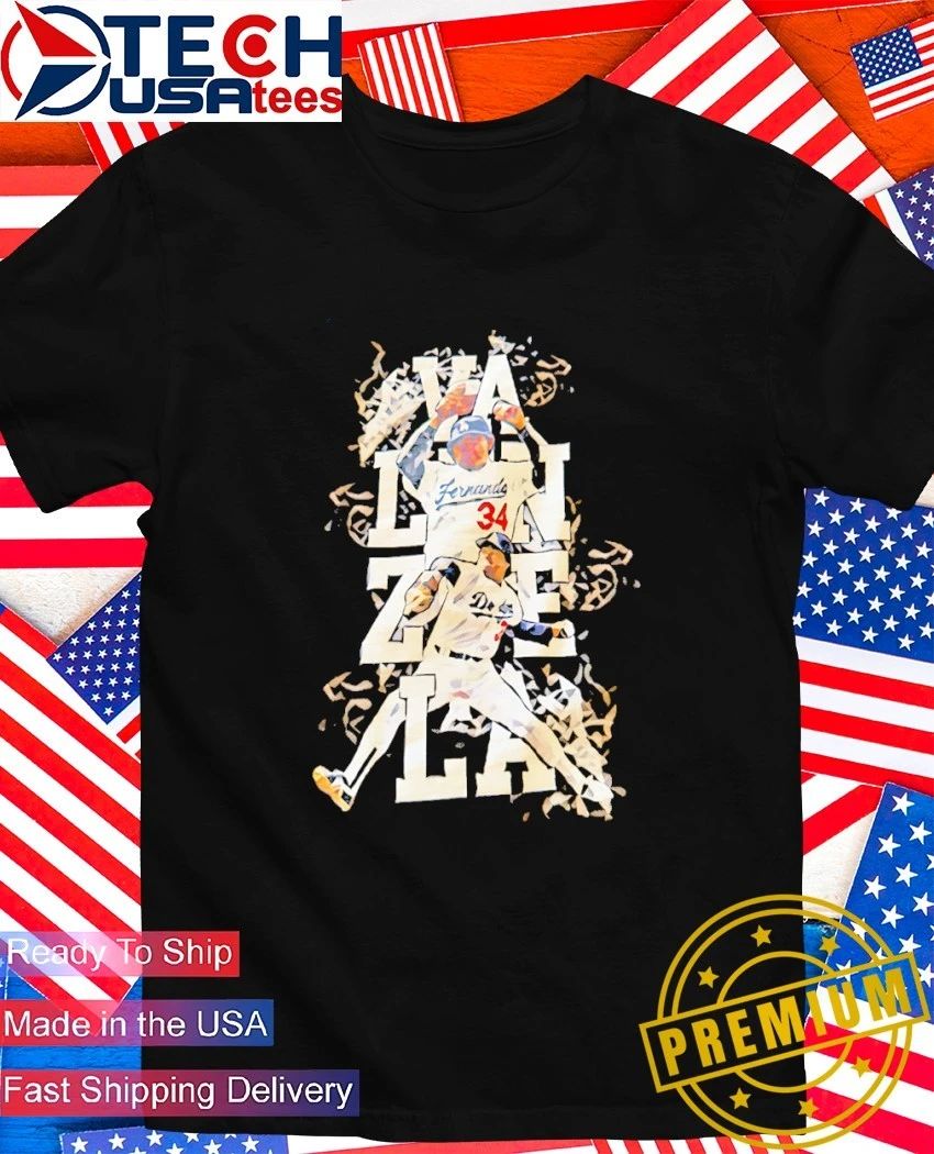 Los Angeles Dodgers Fernando Valenzuela player graphic shirt