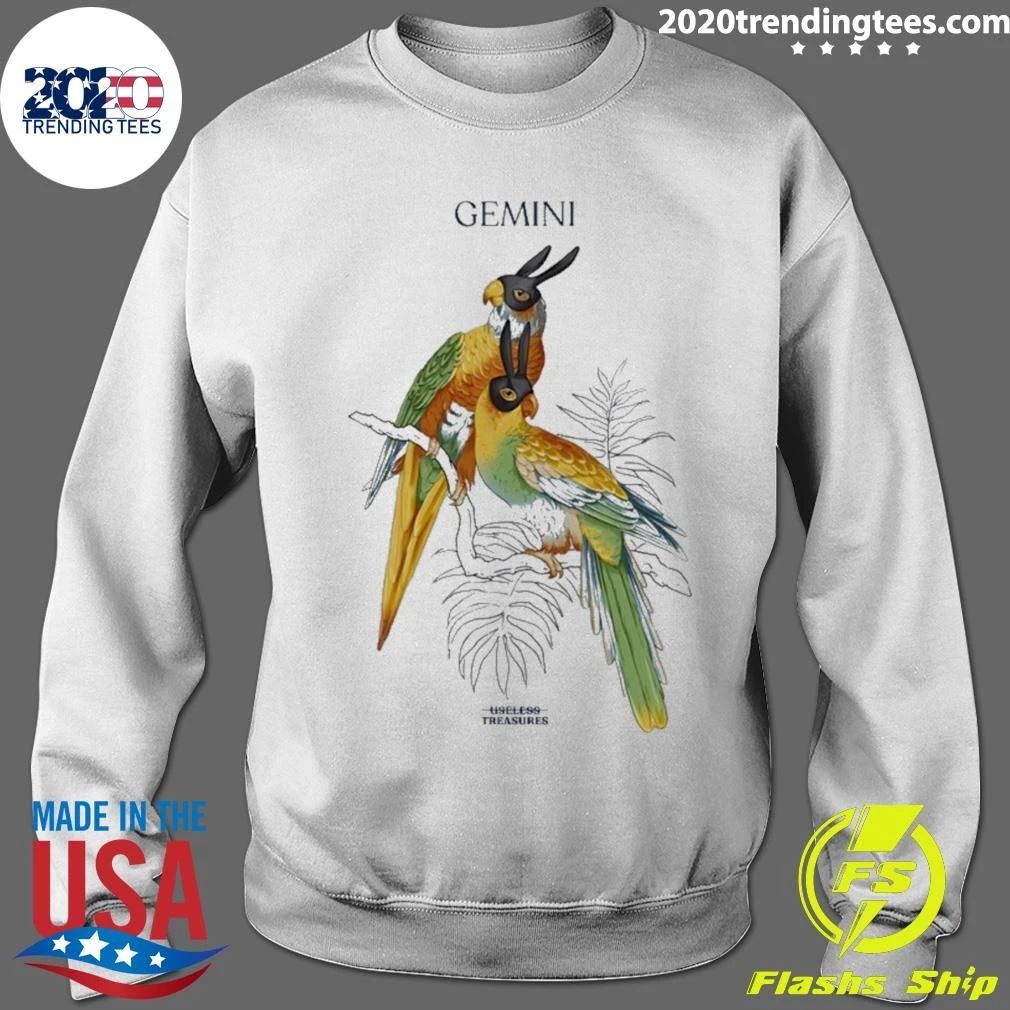 Gemini Useless Treasures Zodiac Parrots Shirt