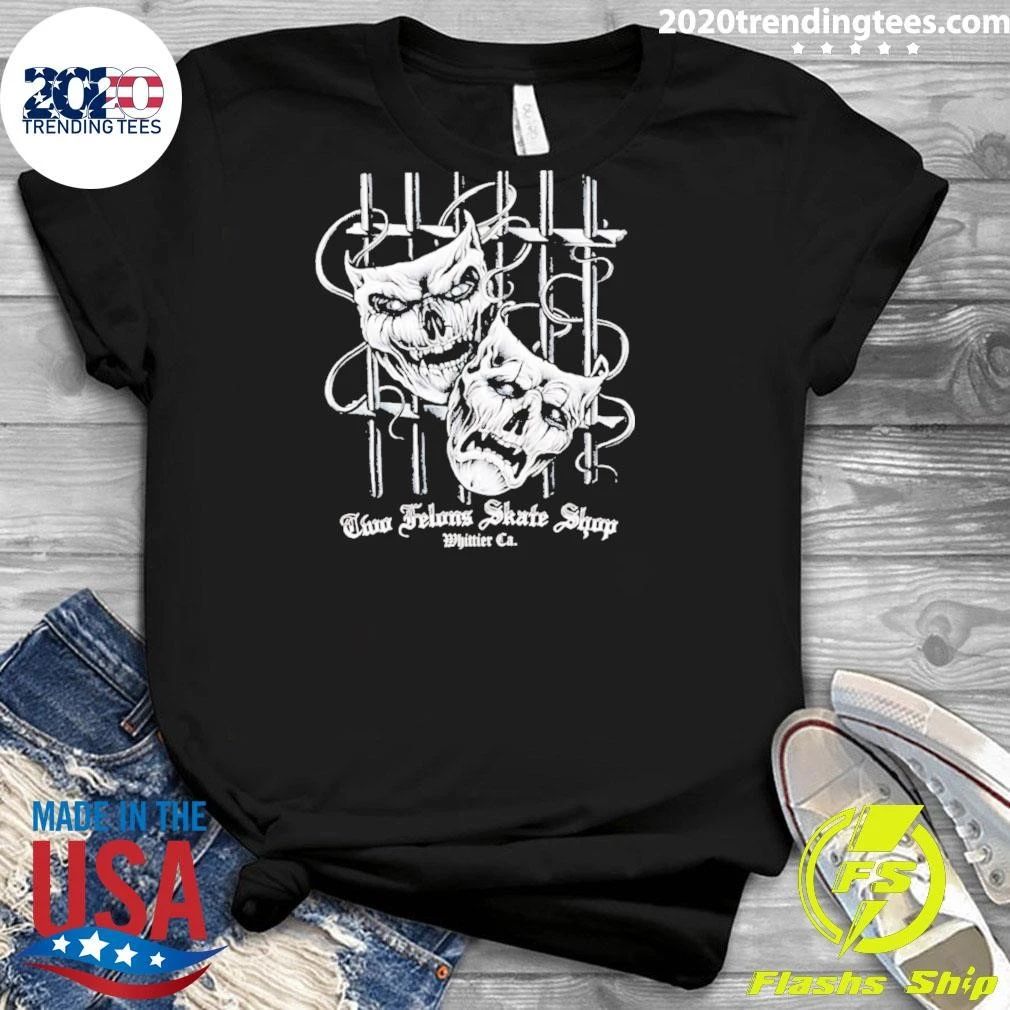 Smile Now Cry Later Mask Graphic Shirt