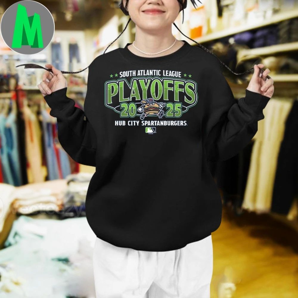 South Atlantic League Playoffs 2025 Hub City Spartanburgers Shirt