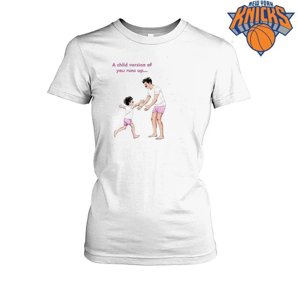 A Child Version Of You Runs Up Father And Son Nostalgia Illustration shirt
