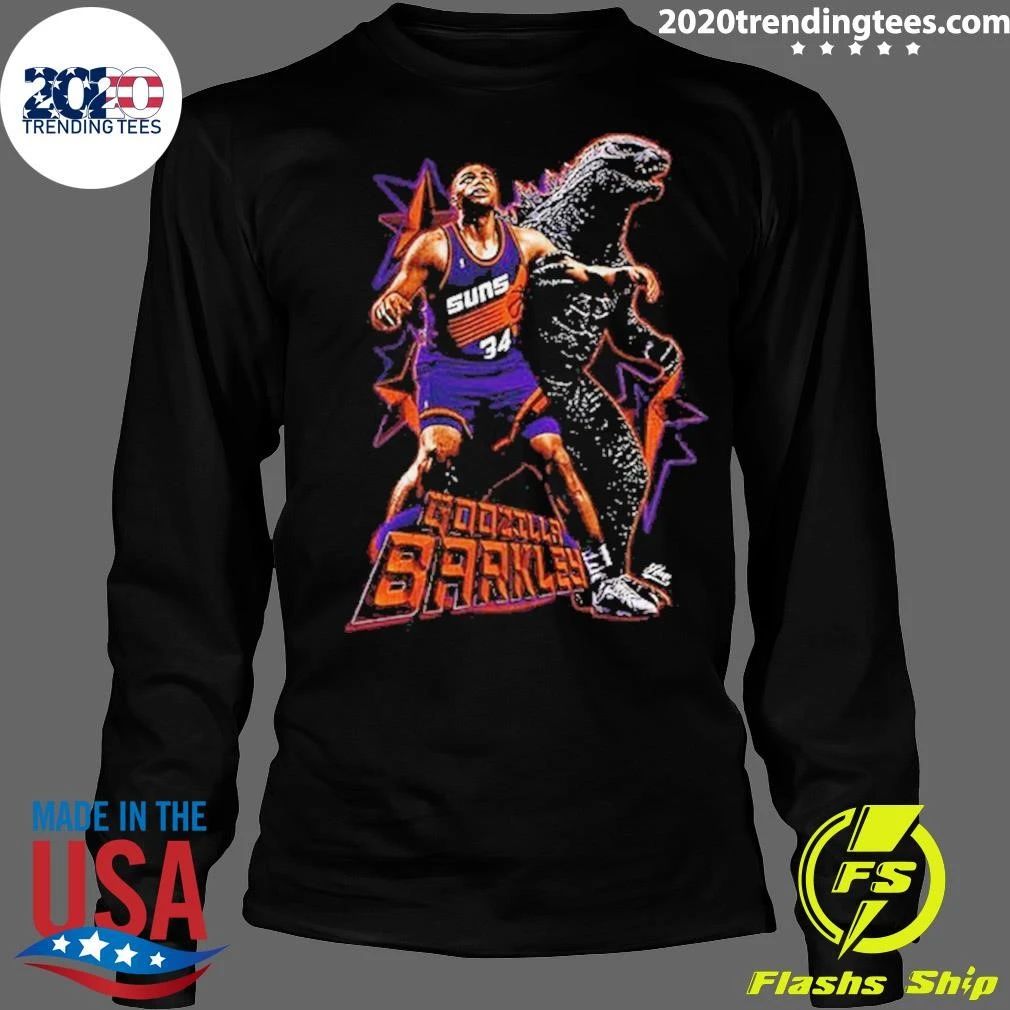 Phoenix Suns Basketball Charles Barkley Vs Godzilla Shirt