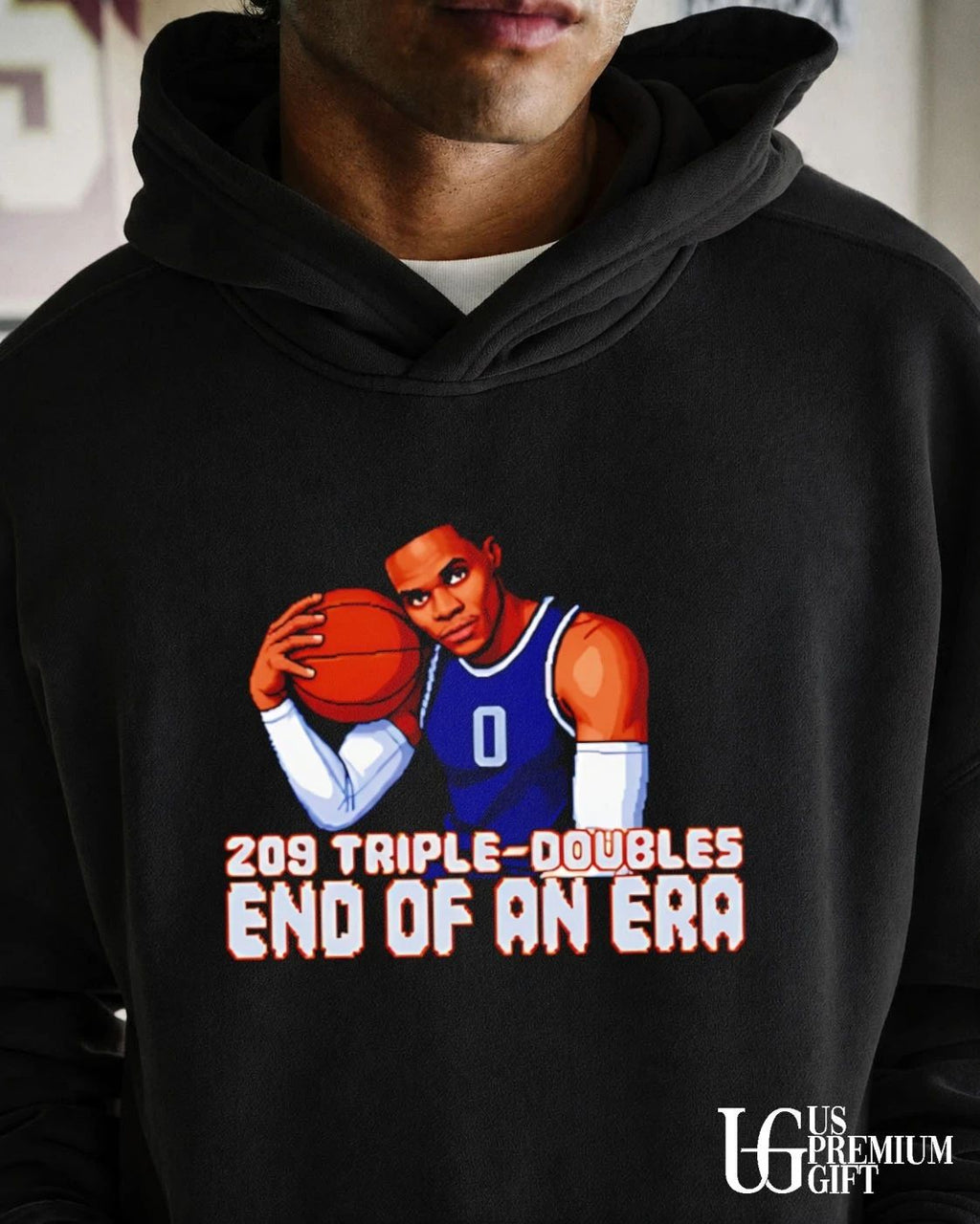 Russell Westbrook Triple Double End of An Era Basketball Legend Pixel shirt