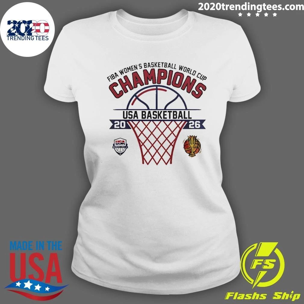Usa Basketball Fiba Women’s Basketball World Cup Champions 2026 Shirt