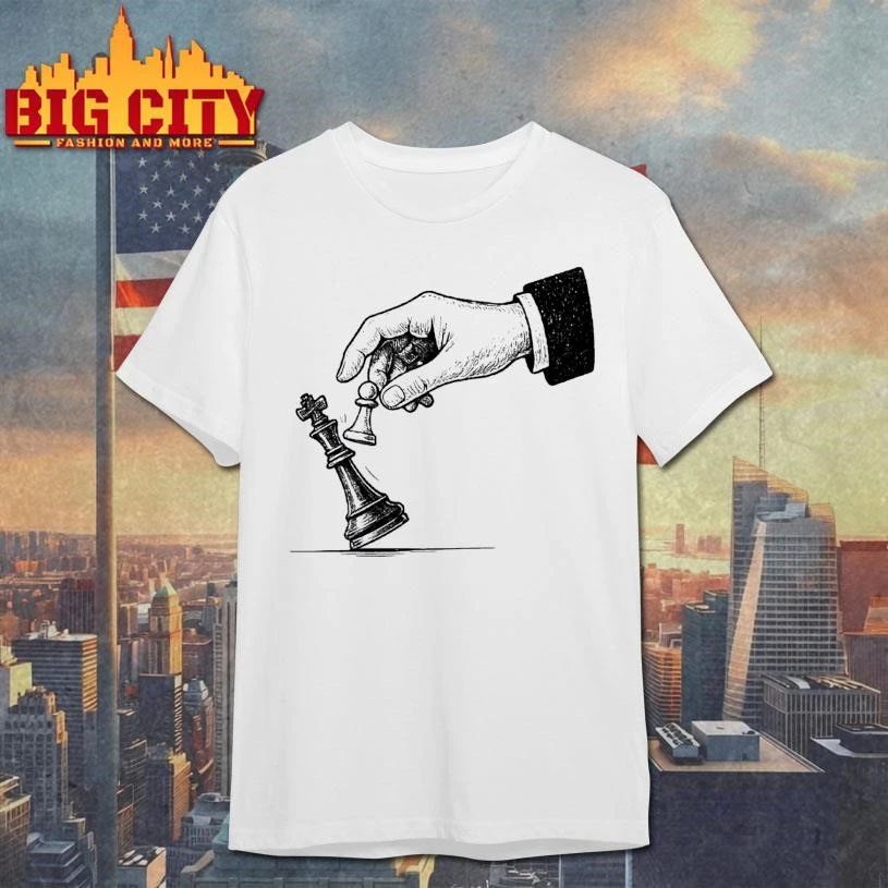 Anti Trump Pawn Knocks Down King Chess Shirt