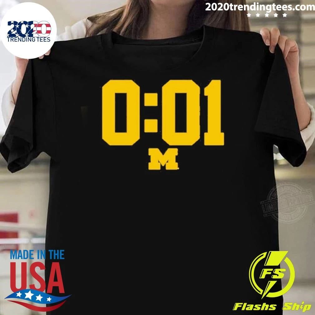 Michigan Wolverines A Lot Can Happen In 0.01 Seconds Shirt
