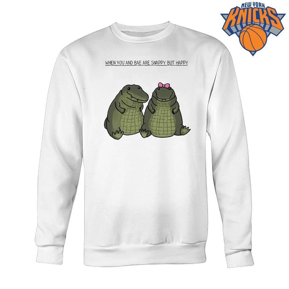 When You And Bae Are Snappy But Happy Cute Alligator Couple Shirt