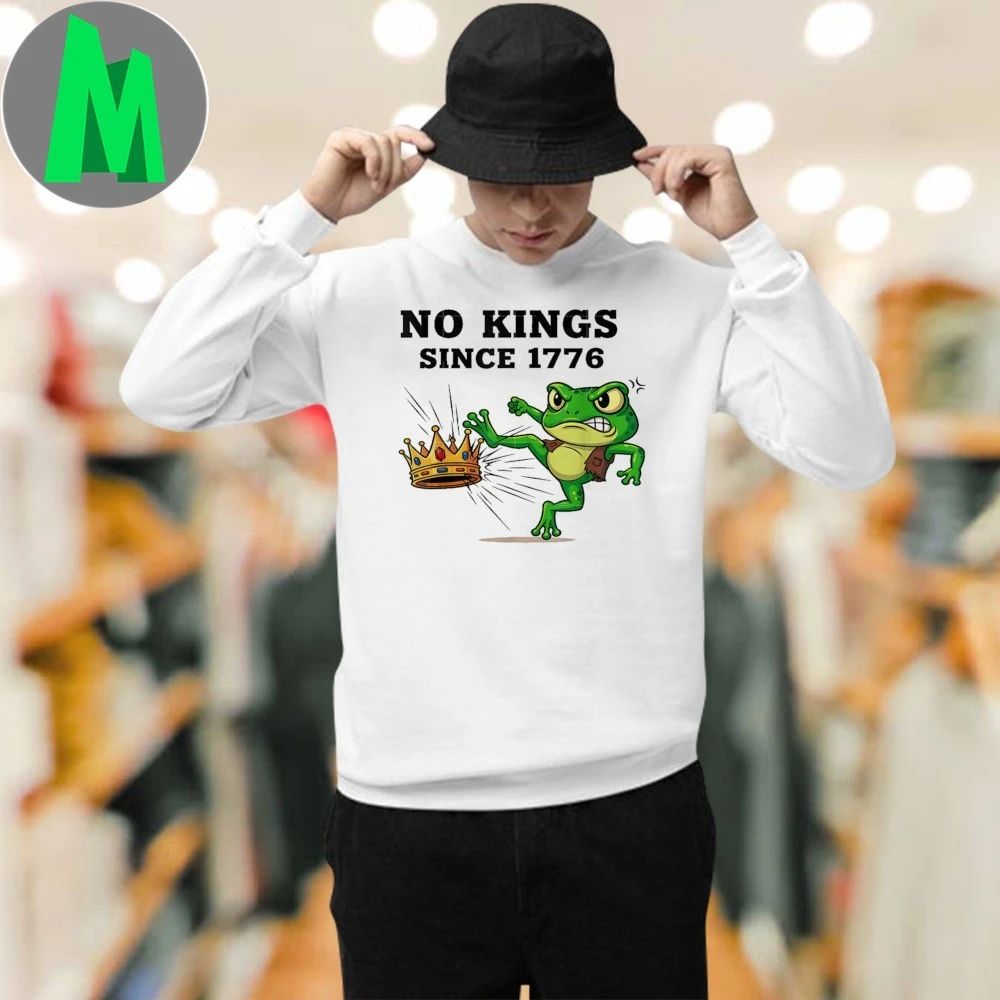 No Kings Since 1776 Frog Protest Shirt