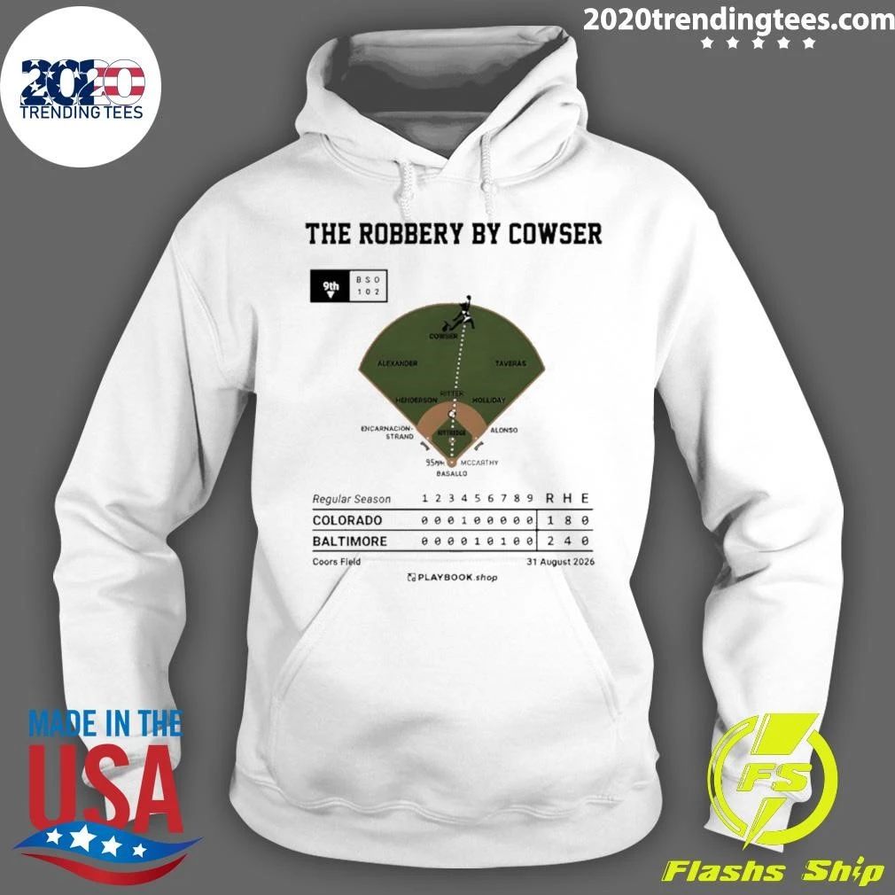 Colton Cowser The Robbery by Cowser Baltimore baseball shirt