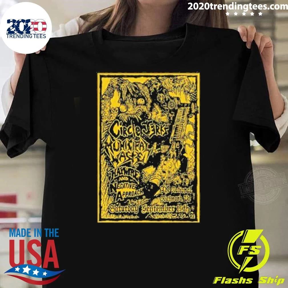 Circle Jerks Poster Show In Richmond VA On September 19 2026 Shirt