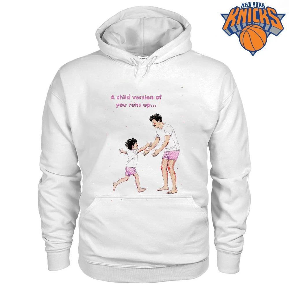 A Child Version Of You Runs Up Father And Son Nostalgia Illustration shirt