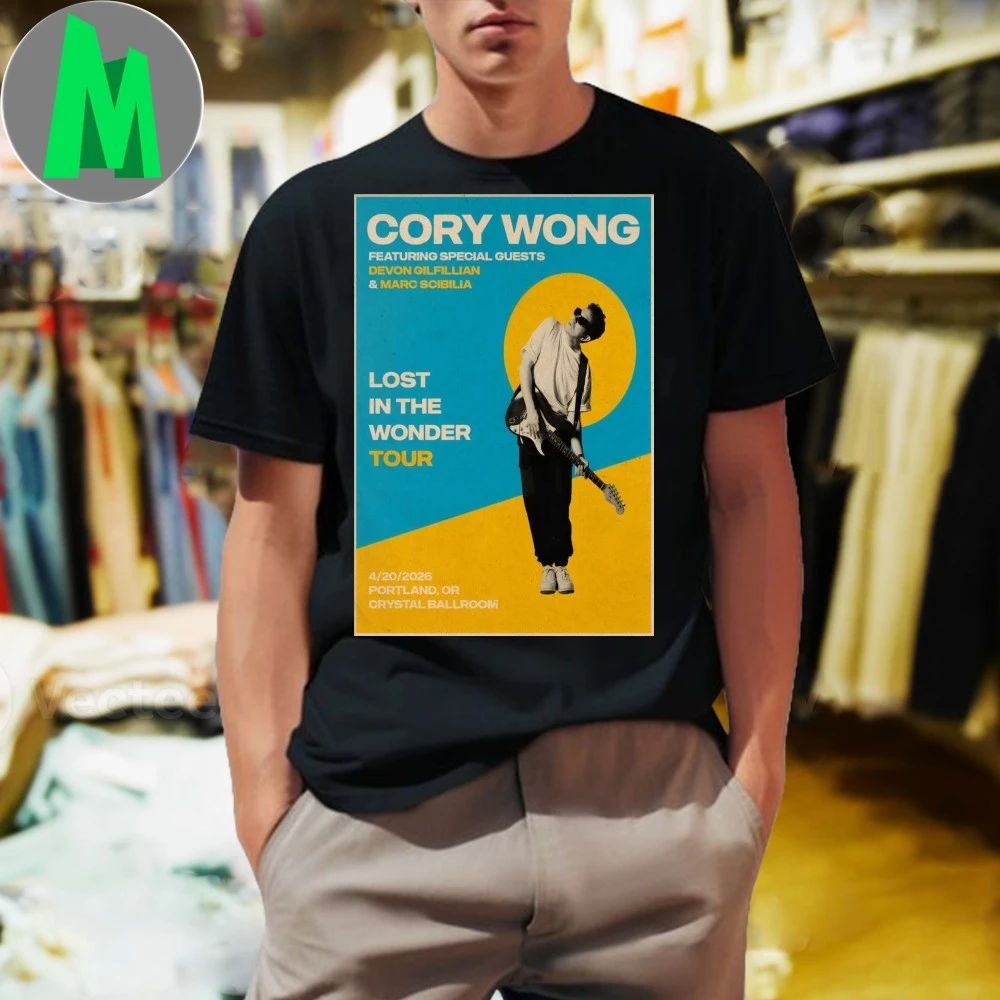 Cory Wong Apr 20 2026 Portland Tour Poster Shirt