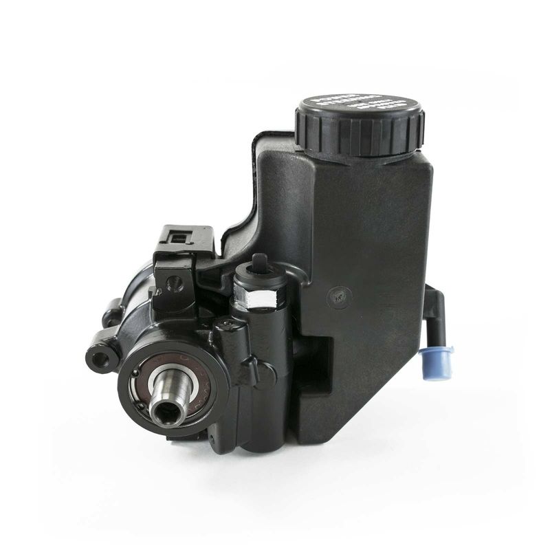 GM Type II Power Steering Pump with Integral Black Plastic Reservoir – Black