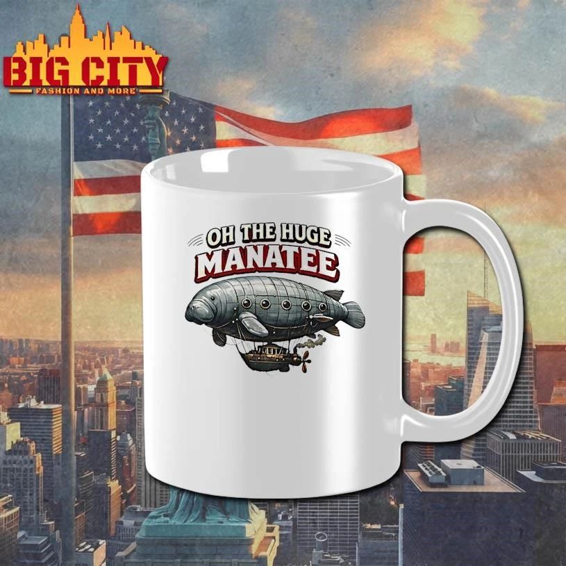 Oh The Huge Airship Manatee Graphic Shirt