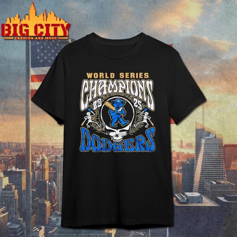 Dodgers x Grateful Dead 2026 Gold Graphic Shirt