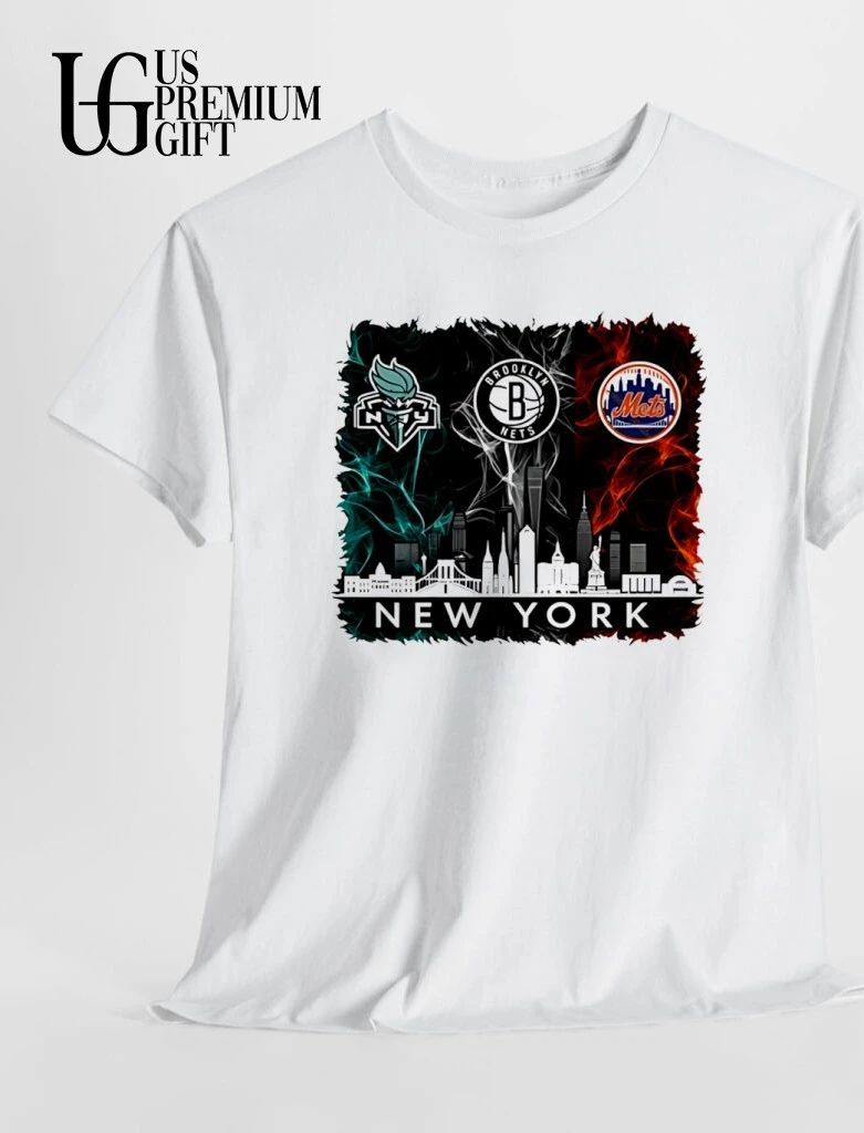 Brooklyn Nets New York Mets Liberty 2026 Skyline City shirt