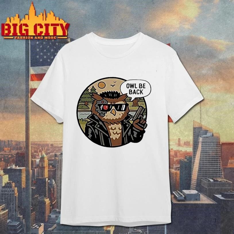 Owl Be Back Graphic Art Shirt