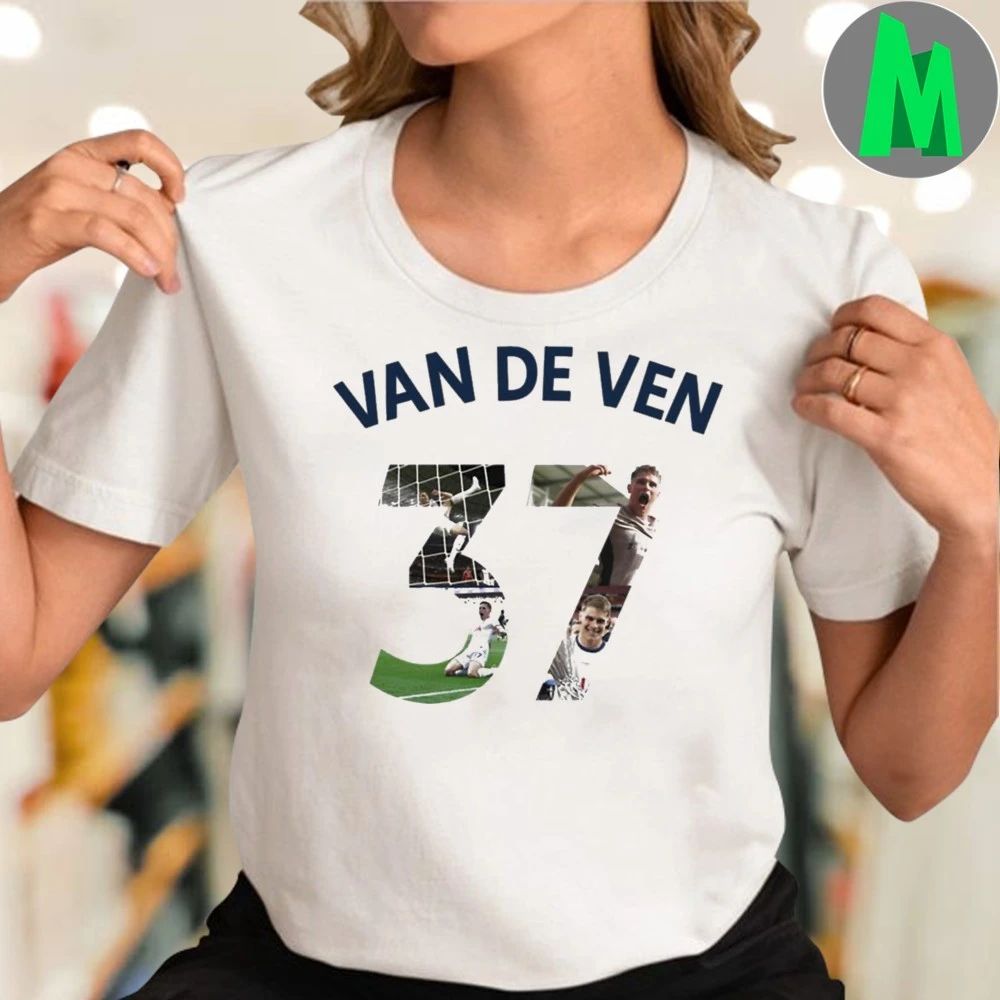 Van De Ven 37 Iconic Moments Football Design Soccer Fan Tribute Art Shirt