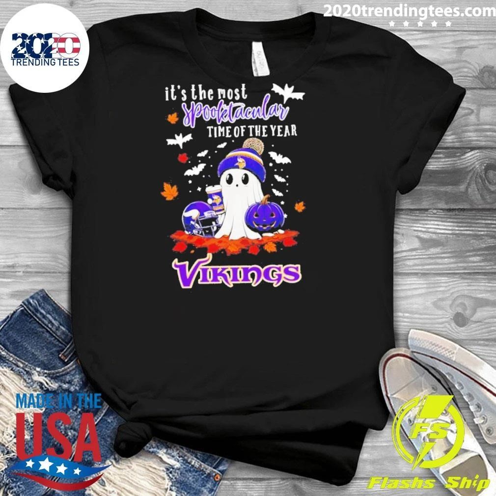Ghost Halloween 2026 Minnesota Vikings It’s The Most Spooktacular Time Of The Year Shirt