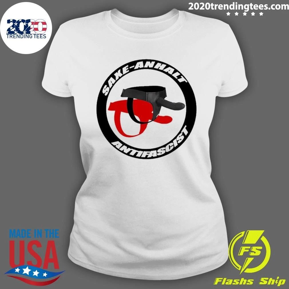 Saxe-anhalt Antifascist Antifa Political Satire Shirt