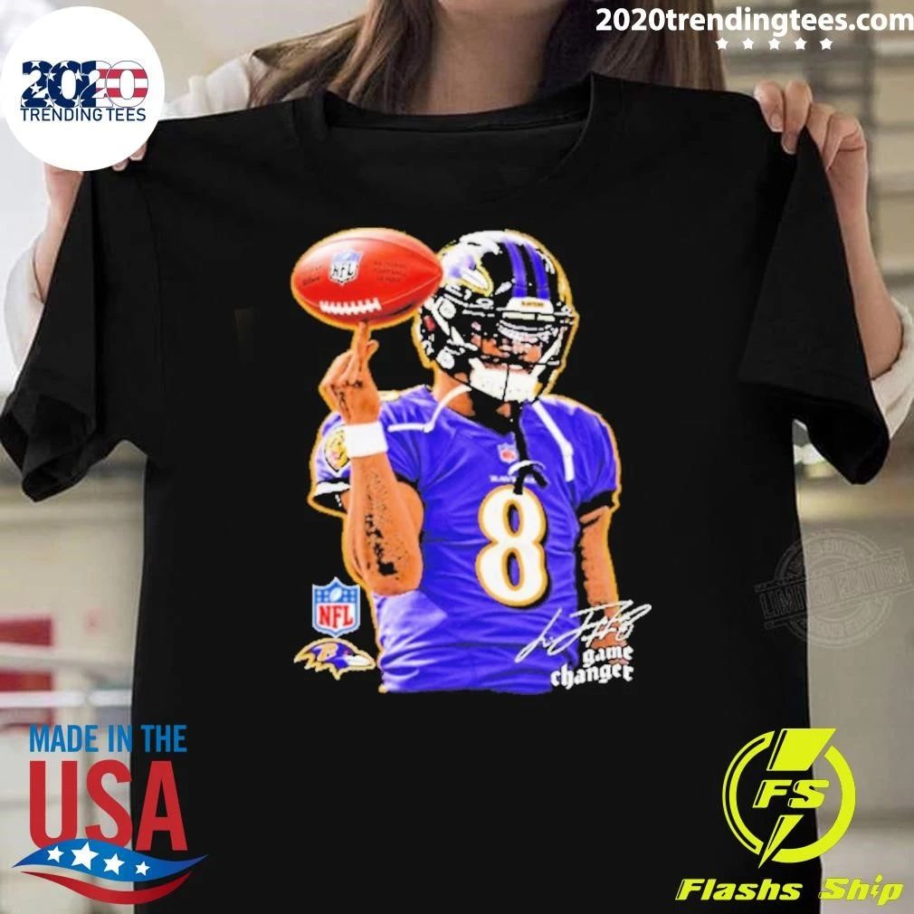 Lamar Jackson Baltimore Ravens Game Changer Football Signature Shirt