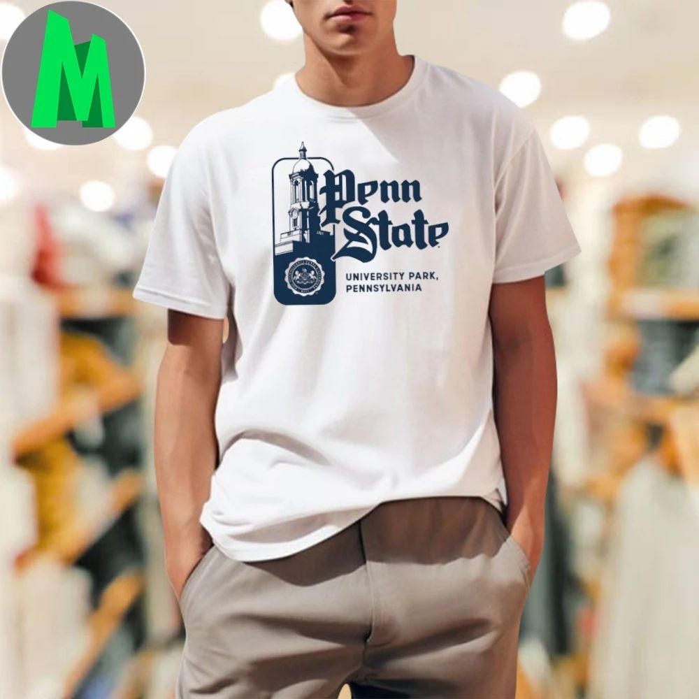 Penn State University Park Pennsylvania Old Main and Script Shirt