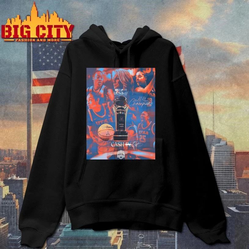UTSA Roadrunners Women’s Basketball 2026 American Conference Tournament Champions Poster Shirt