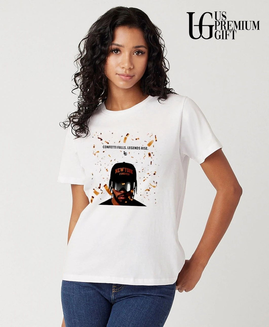 Jalen Brunson Confetti Falls Legends Rise New York Forever NBA shirt