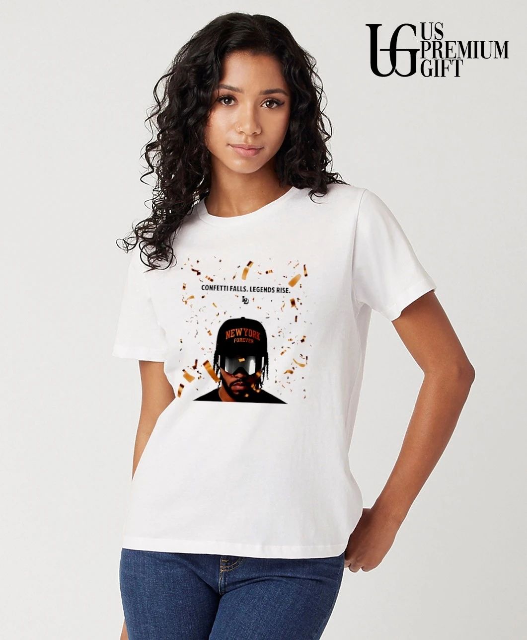 Jalen Brunson Confetti Falls Legends Rise New York Forever NBA shirt