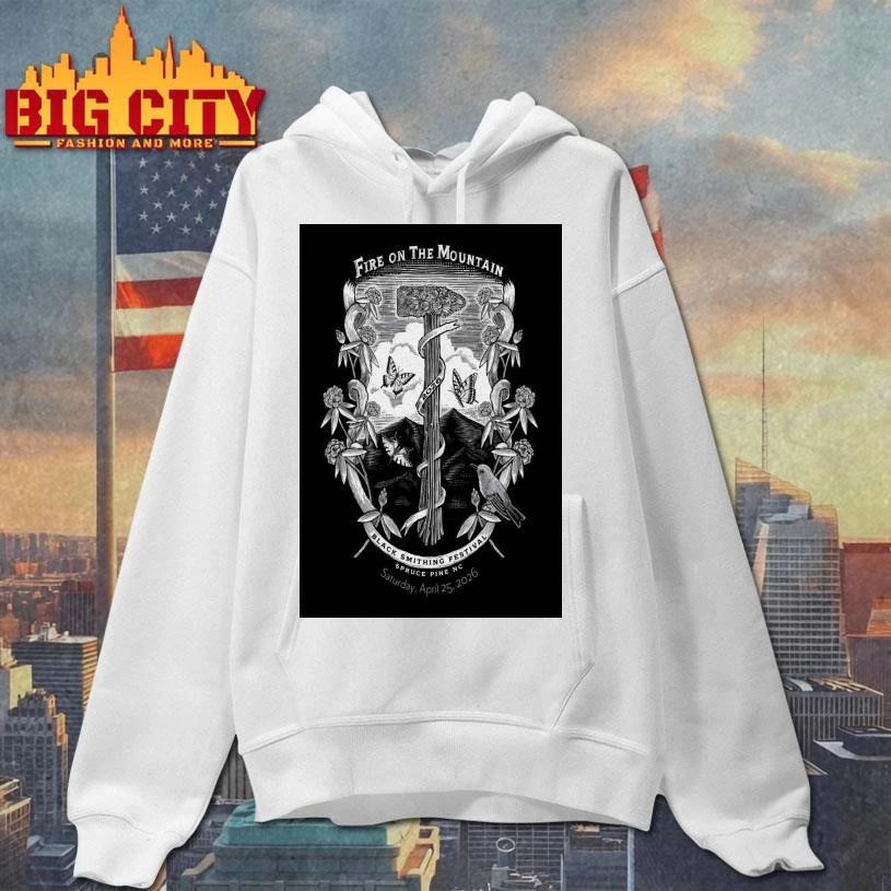 Fire On the Mountain Festival Spruce Pine NC 4-25-2026 Poster Shirt